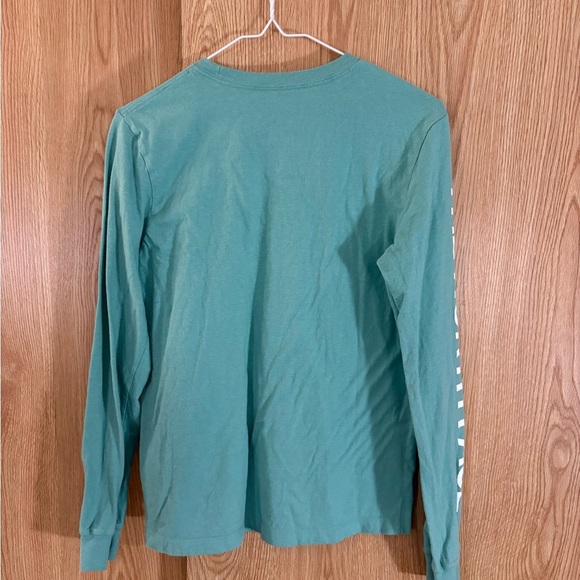 The North Face Teal Crewneck Logo Long Sleeve Shirt - Picture 3 of 5